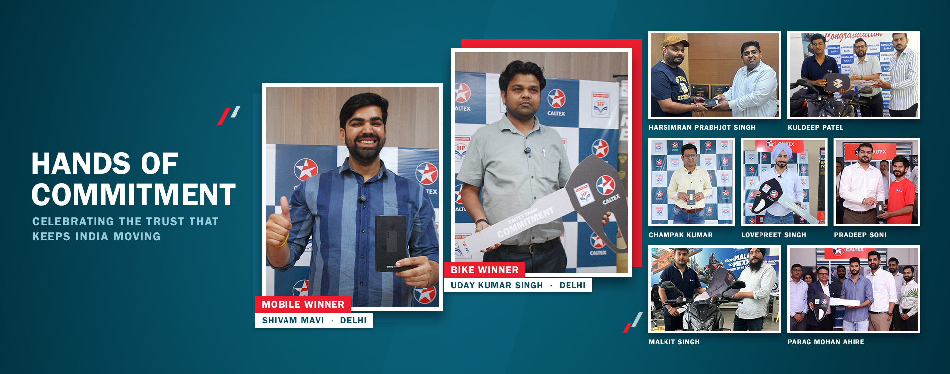 Caltex Hands of Commitment campaign recognising mechanics across India
